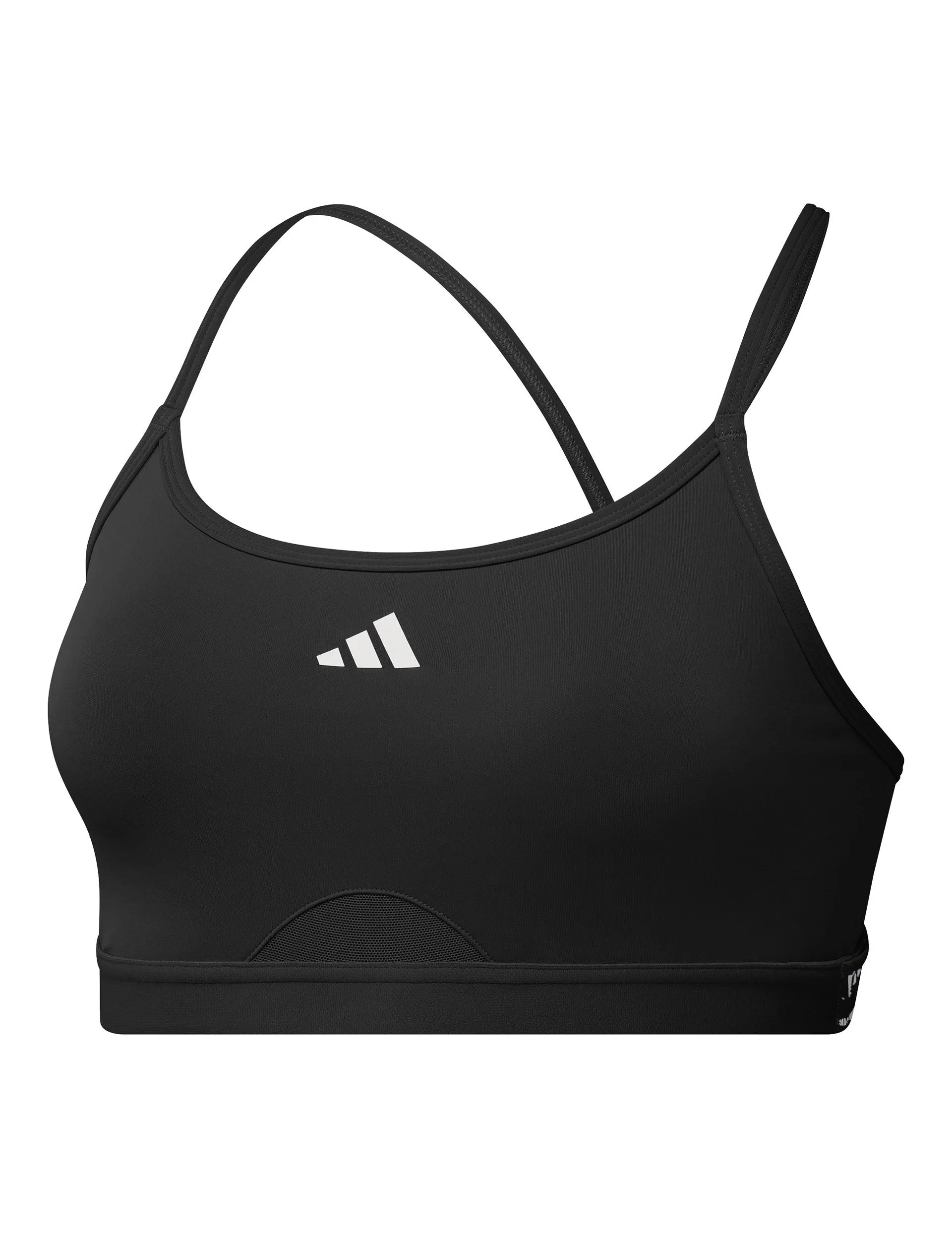 Aeroreact Training 3-Stripes Bra - Black