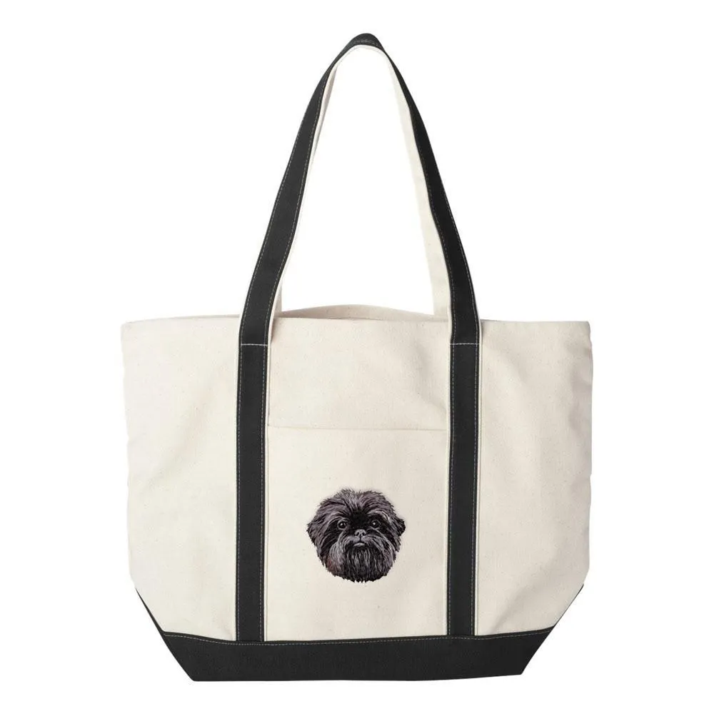 Affenpinscher Embroidered Tote Bag