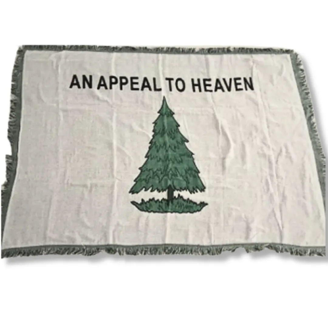 An Appeal to Heaven Jacquard Loom Woven Cotton Blanket (4'x6')