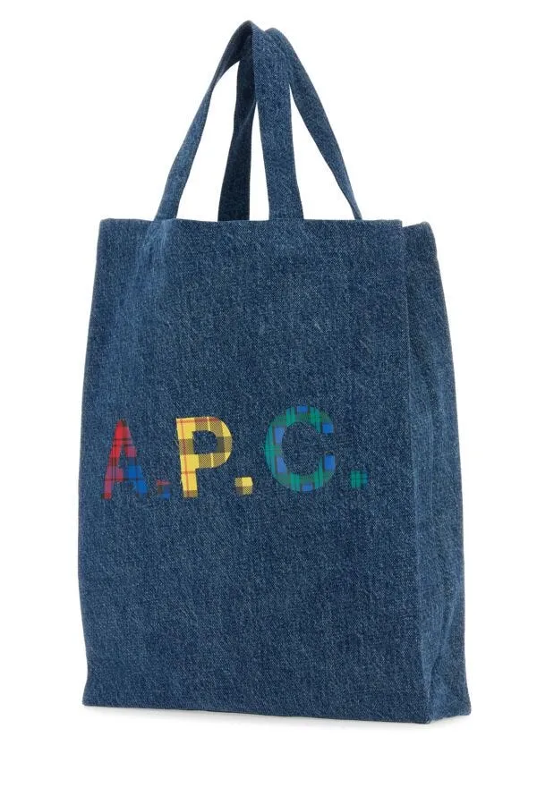 A.P.C. Women Denim Mini Lou Shopping Bag