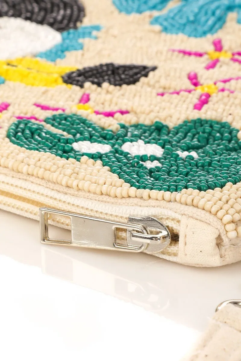 Bag007 Tucan Beaded Clutch