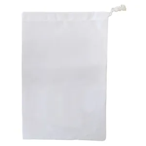 Bags - Premium Drawstring with Stopper - Canvas - White - 30cm x 45cm