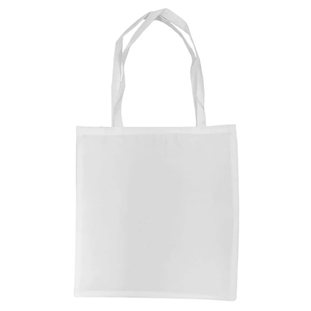 Bags - Tote Bag - Cannes - Satin White - 38cm x 40cm - LONG HANDLES