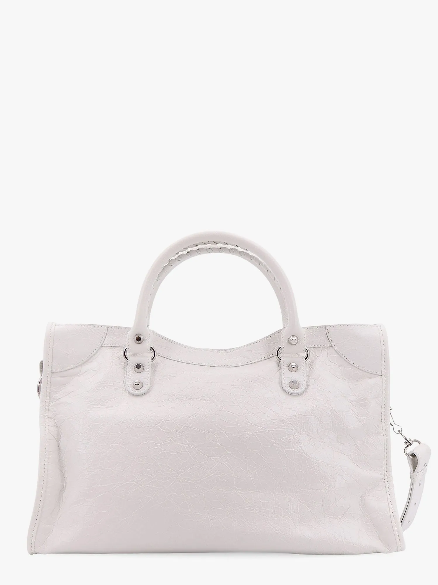 Balenciaga Women Balenciaga White Shoulder Bags