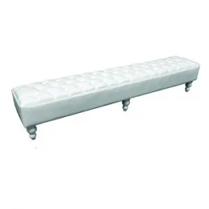 Bench Tufted WHITE  8'