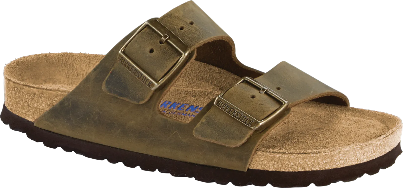 Birkenstock Arizona Soft Foot Bed in Habana & Iron Oiled Leather - Some available in Narrow Widths