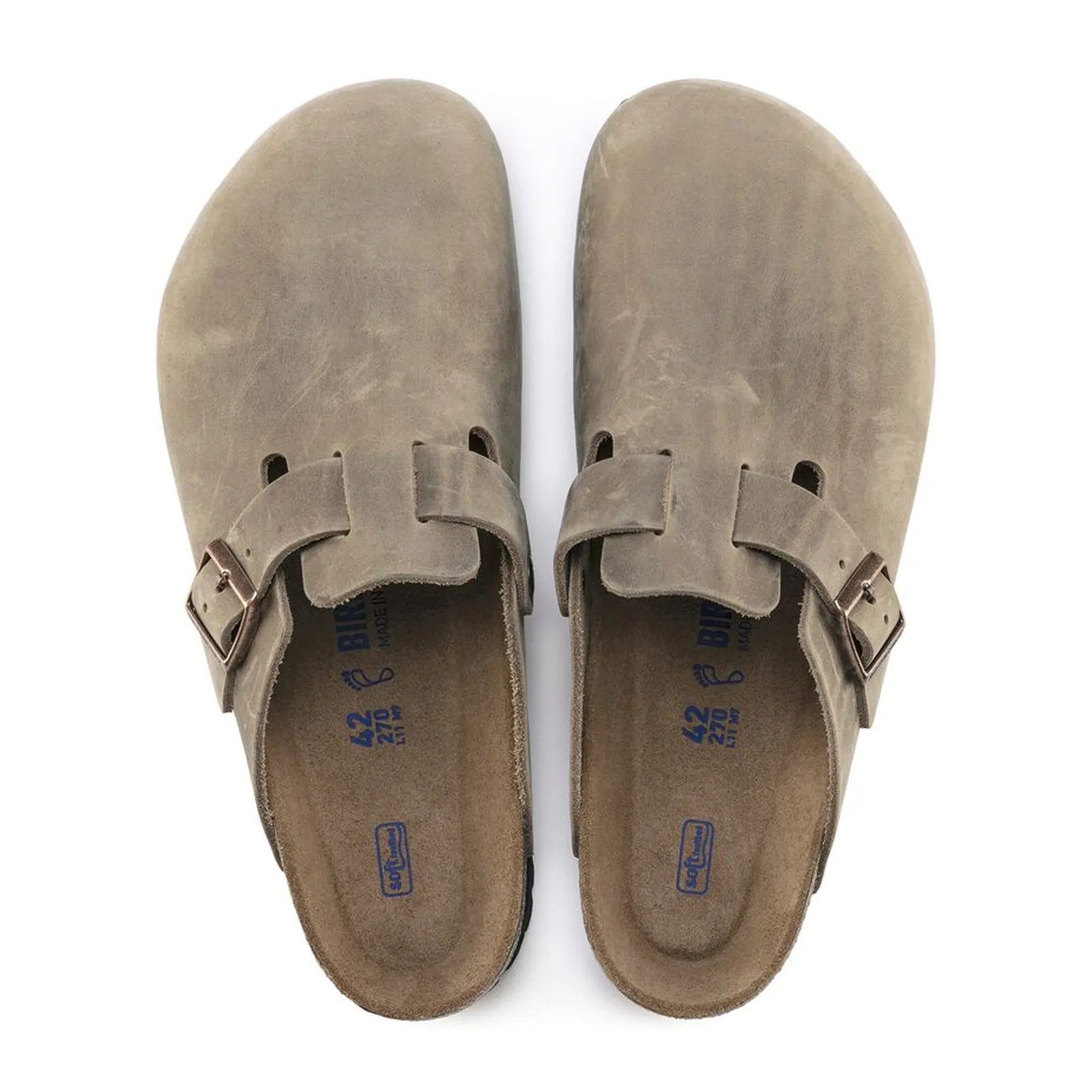 Birkenstock Boston Soft Footbed Clog (Men) - Tobacco Oiled Leather