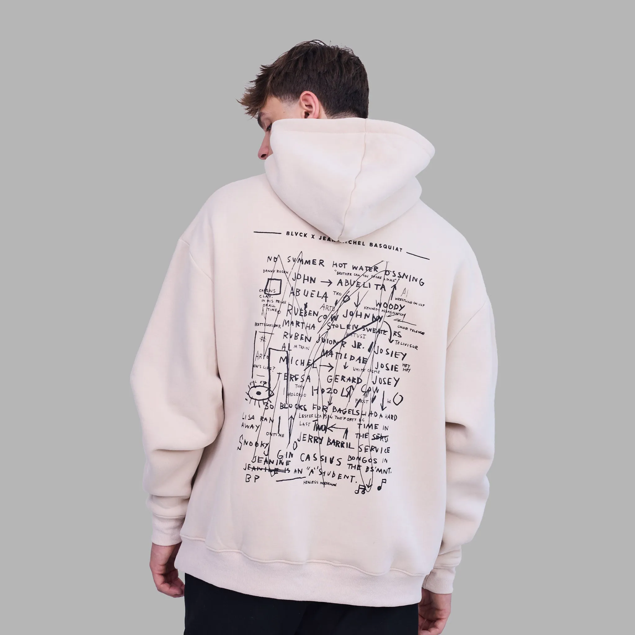 Blvck x Basquiat 'Crown' Hoodie Cream