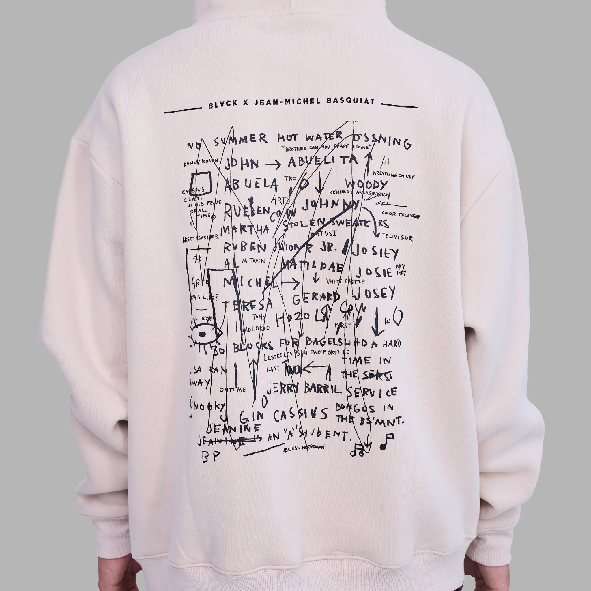 Blvck x Basquiat 'Crown' Hoodie Cream