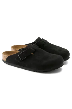 Boston Soft Footbed | Black Suede