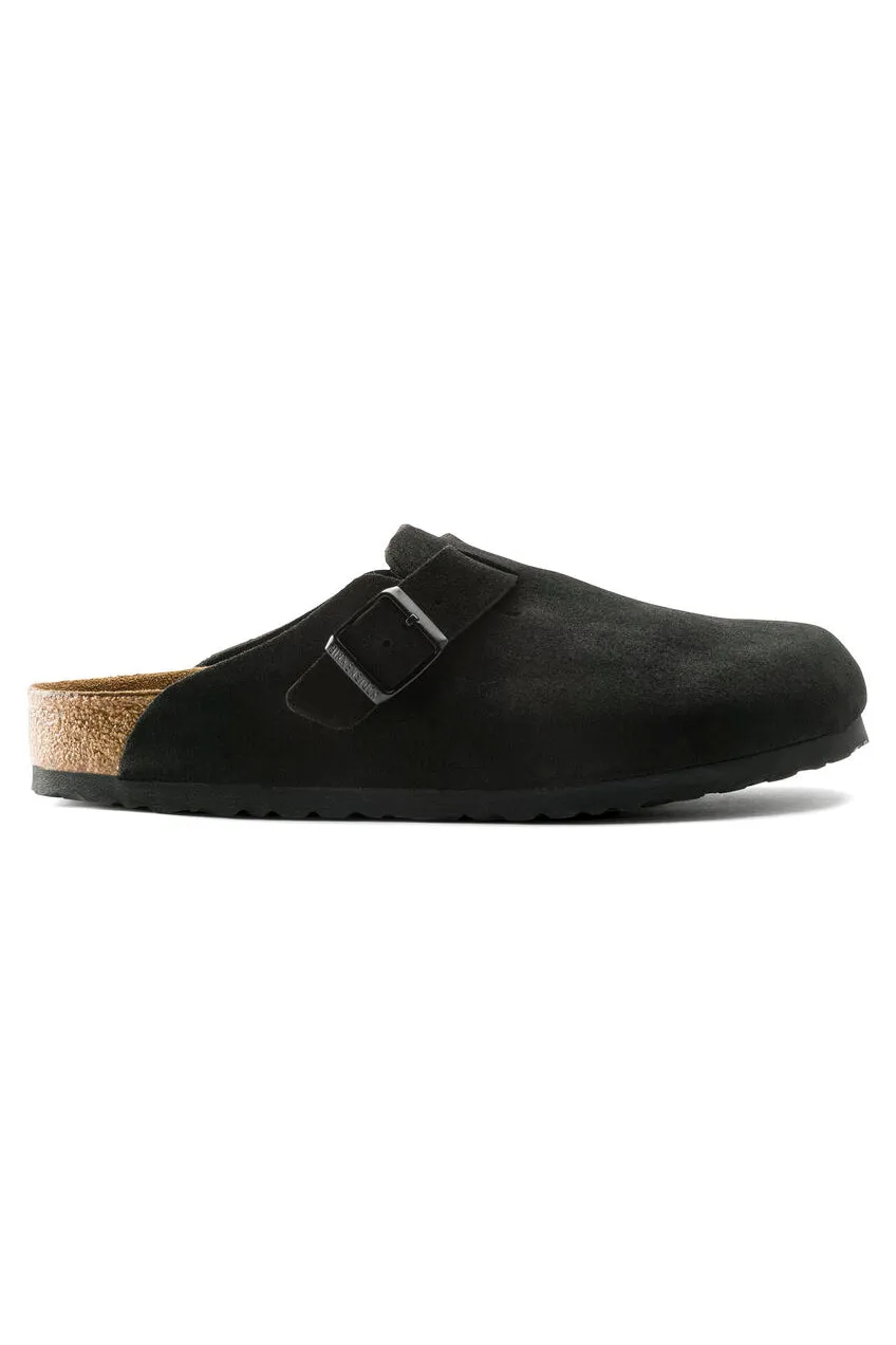 Boston Soft Footbed | Black Suede