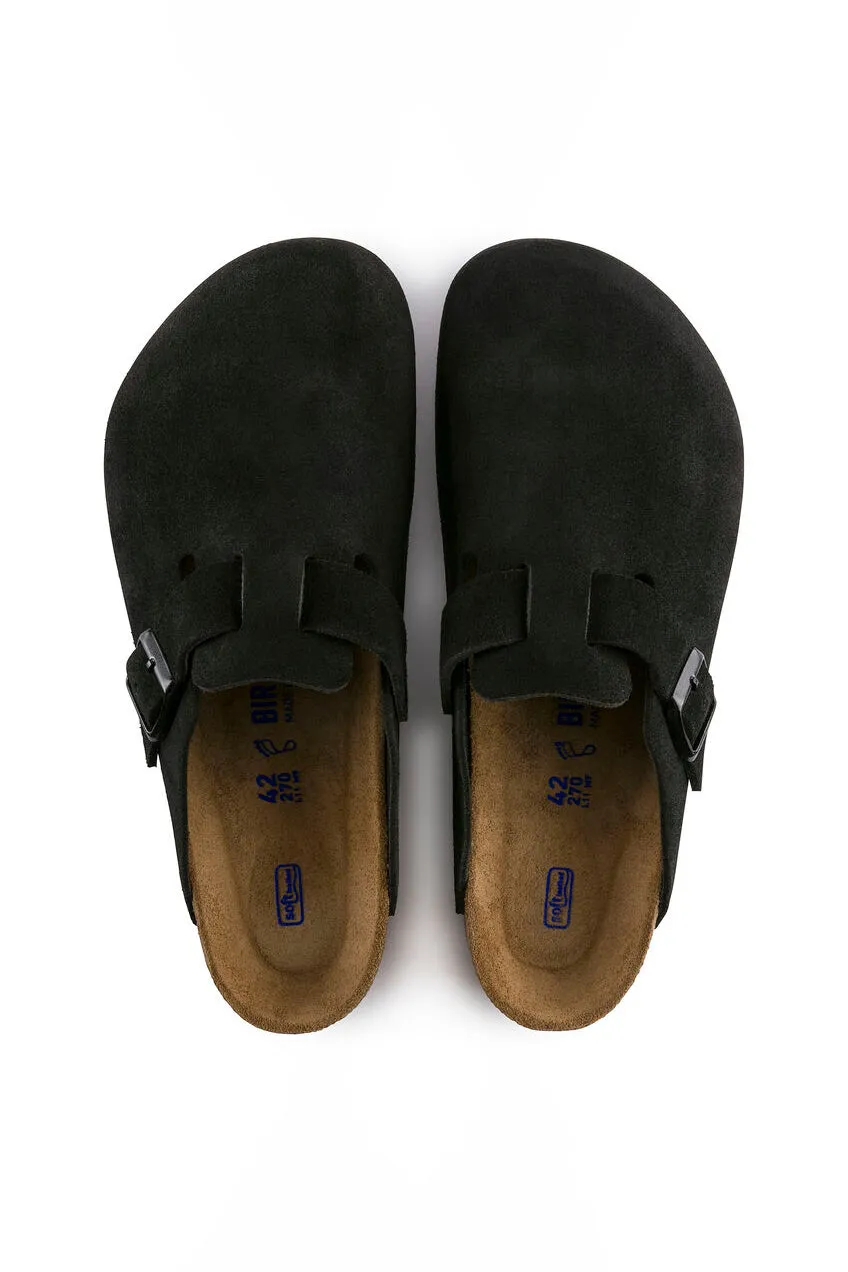 Boston Soft Footbed | Black Suede