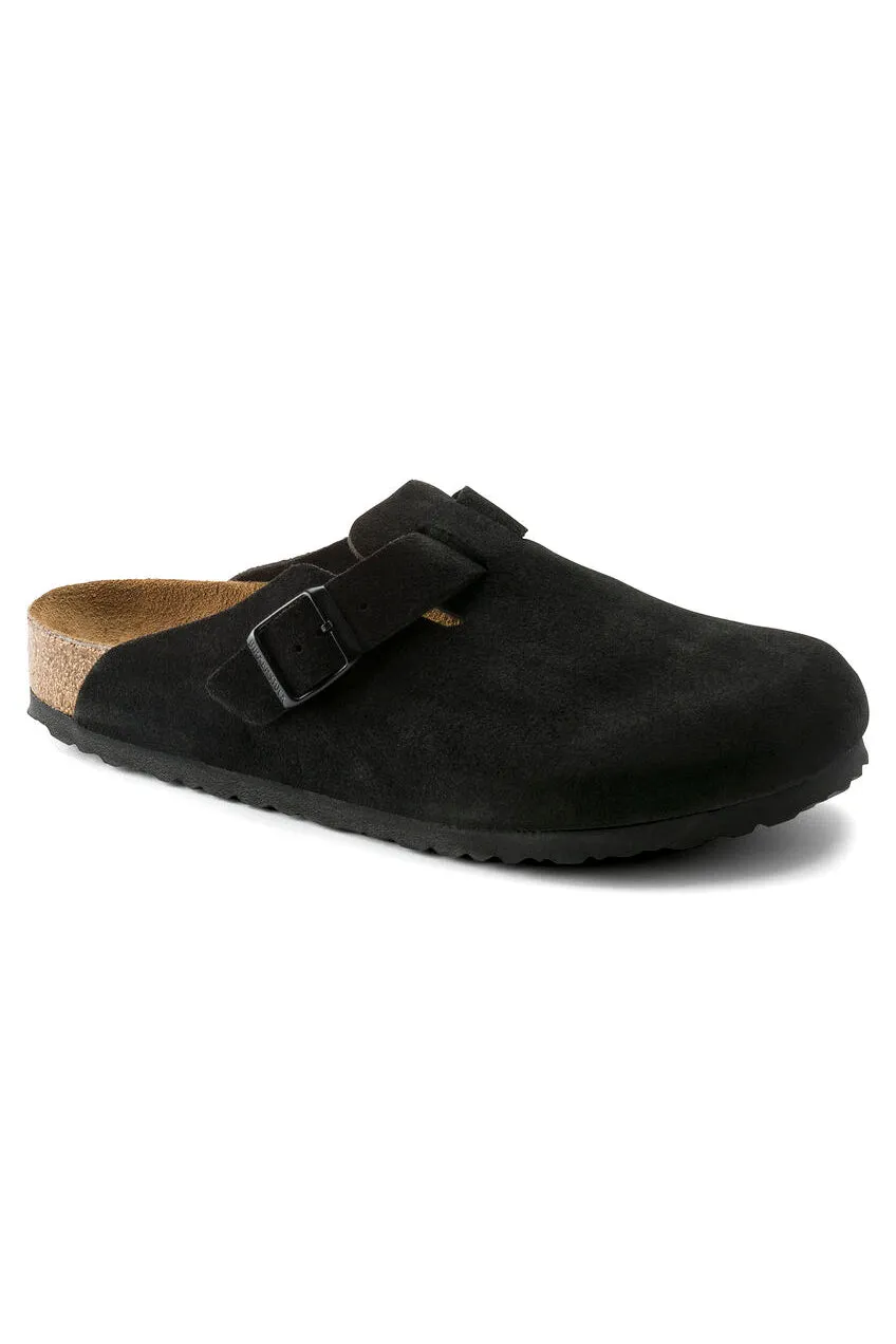 Boston Soft Footbed | Black Suede