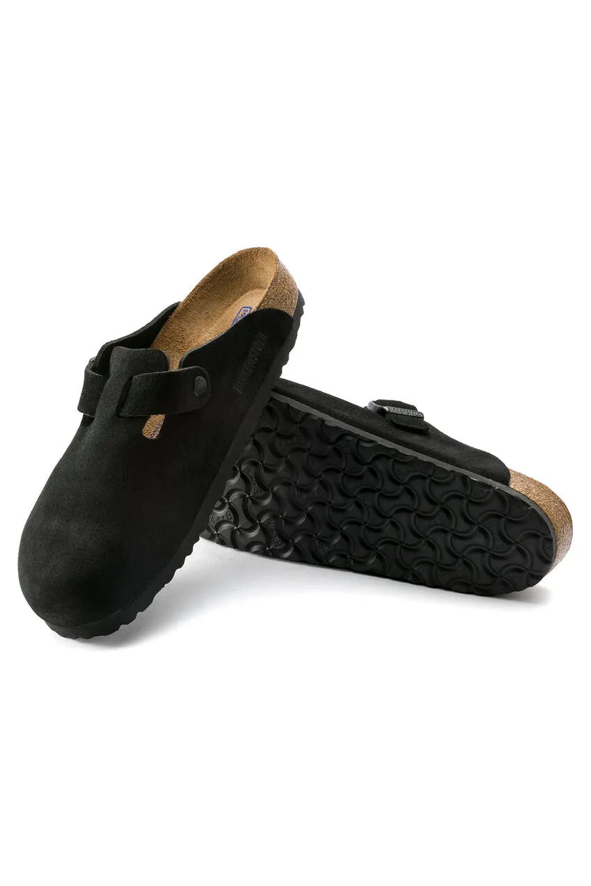 Boston Soft Footbed | Black Suede