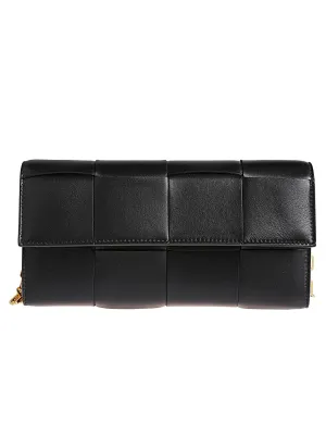 Bottega Veneta Women Leather Wallet On Chain