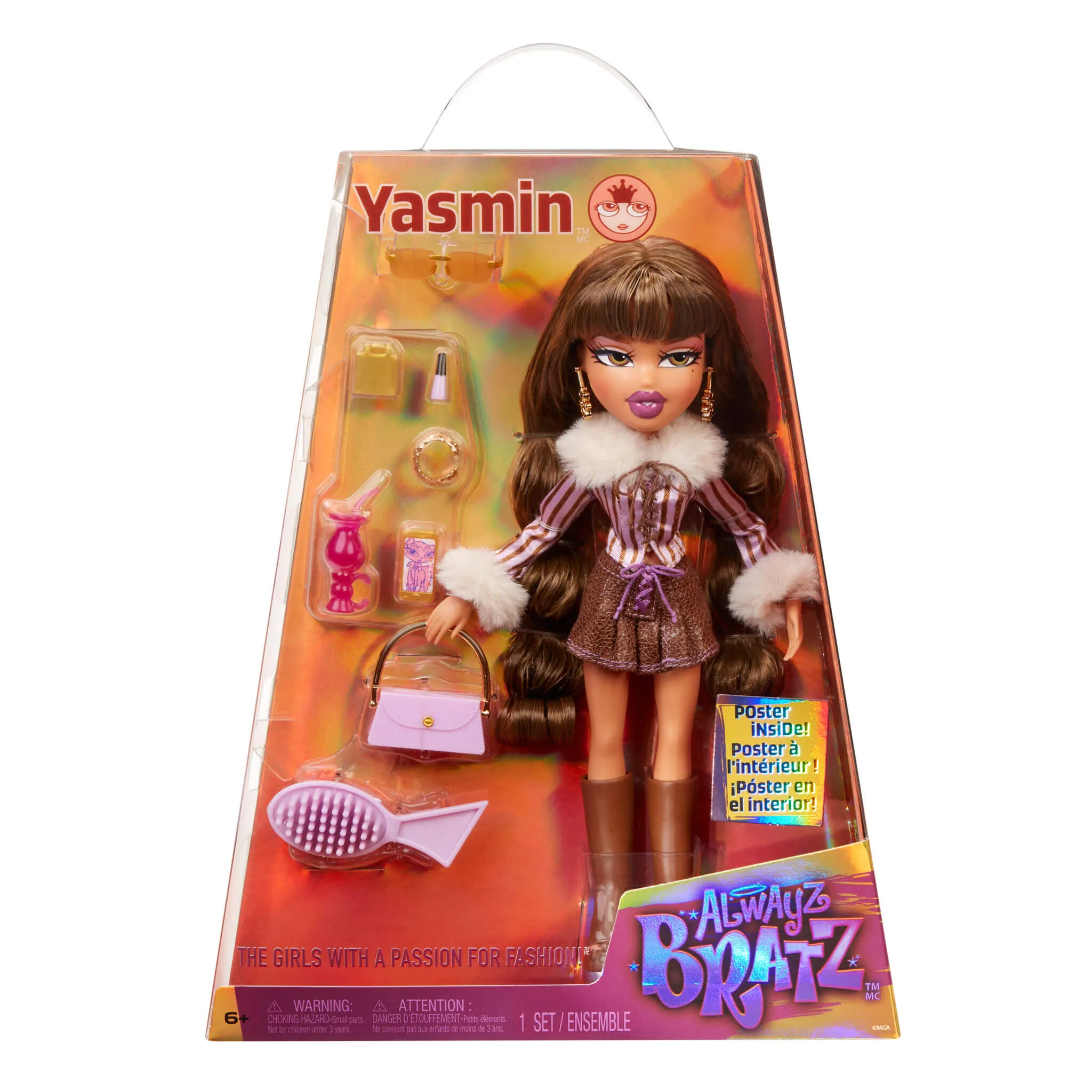 Bratz Alwayz Yasmin Fashion Doll with 10 Accessories