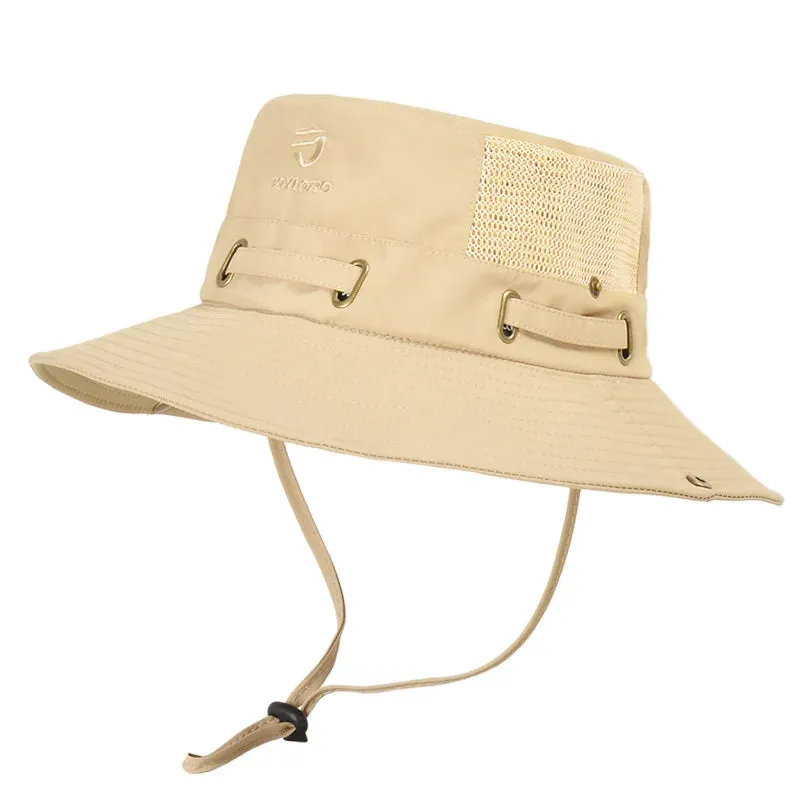 Breathable Mesh Bucket Hat for Men - Anti-UV Sun Protection for Fishing, Camping & Hiking