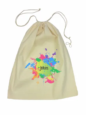 Calico Drawstring Bag - Splatter