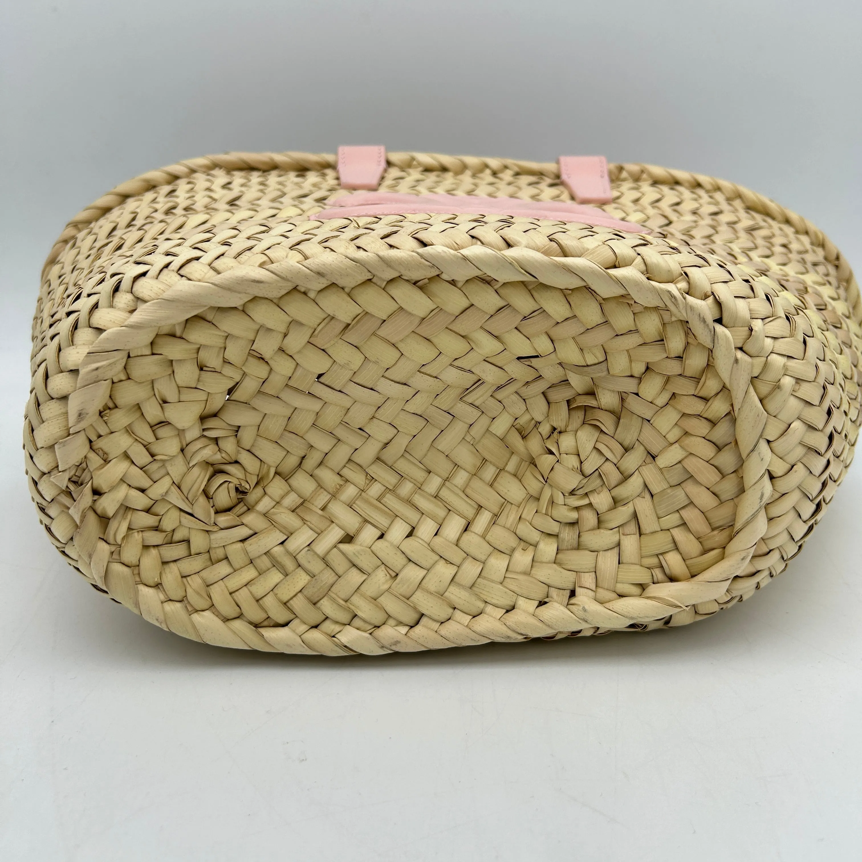 Celine Tan Pink Leather Medium Basket Bag