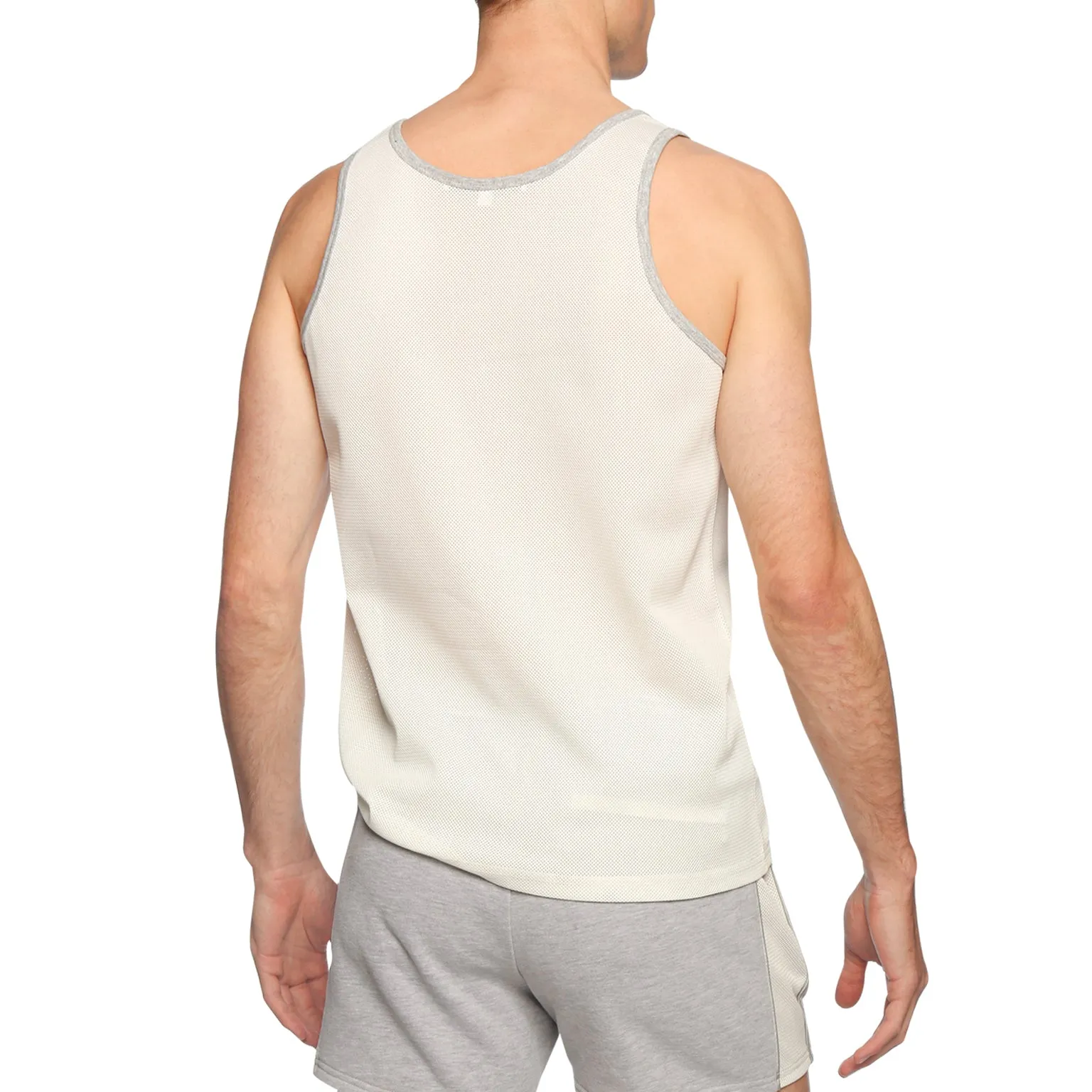 Chantilly White Steadfast Mesh Tank Top