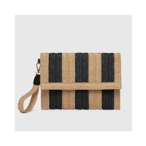 Clutch Coco - Natural & Black Stripe