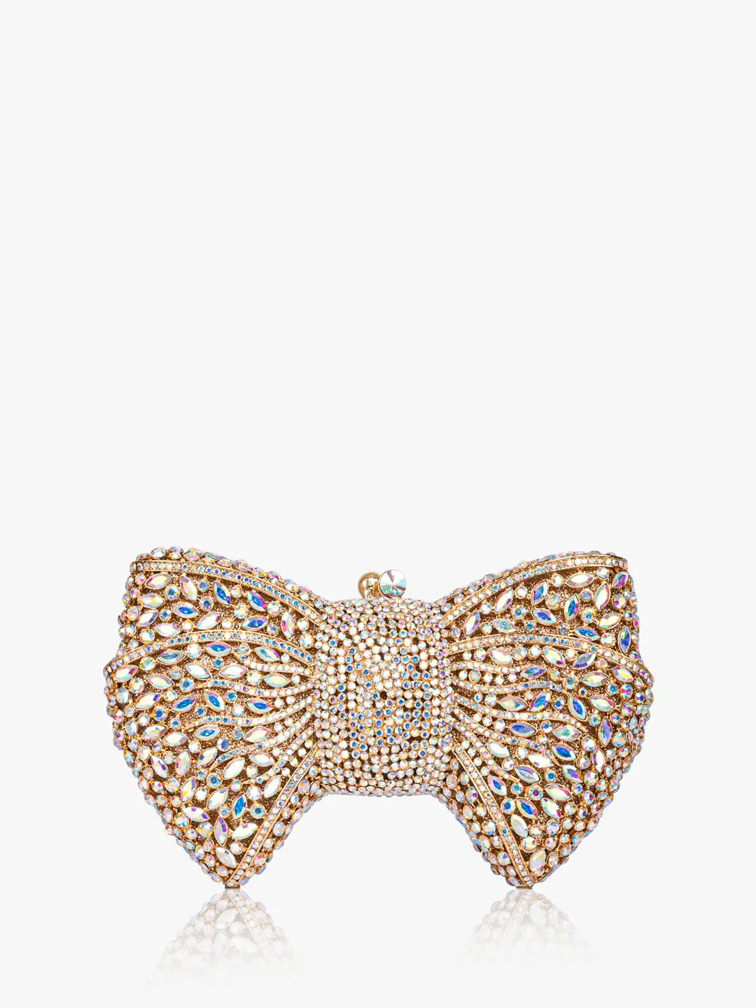 Crystal Studded Diana Bow Clutch