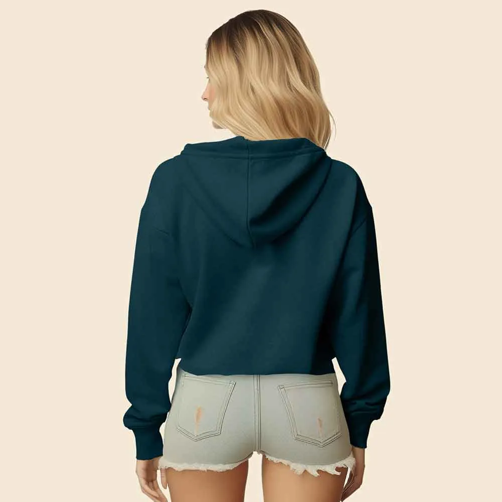 Dalix Heart Cropped Hoodie