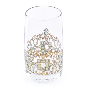 Dimlaj Regal Tumbler - Gold and Green, Set of 6 - 20788