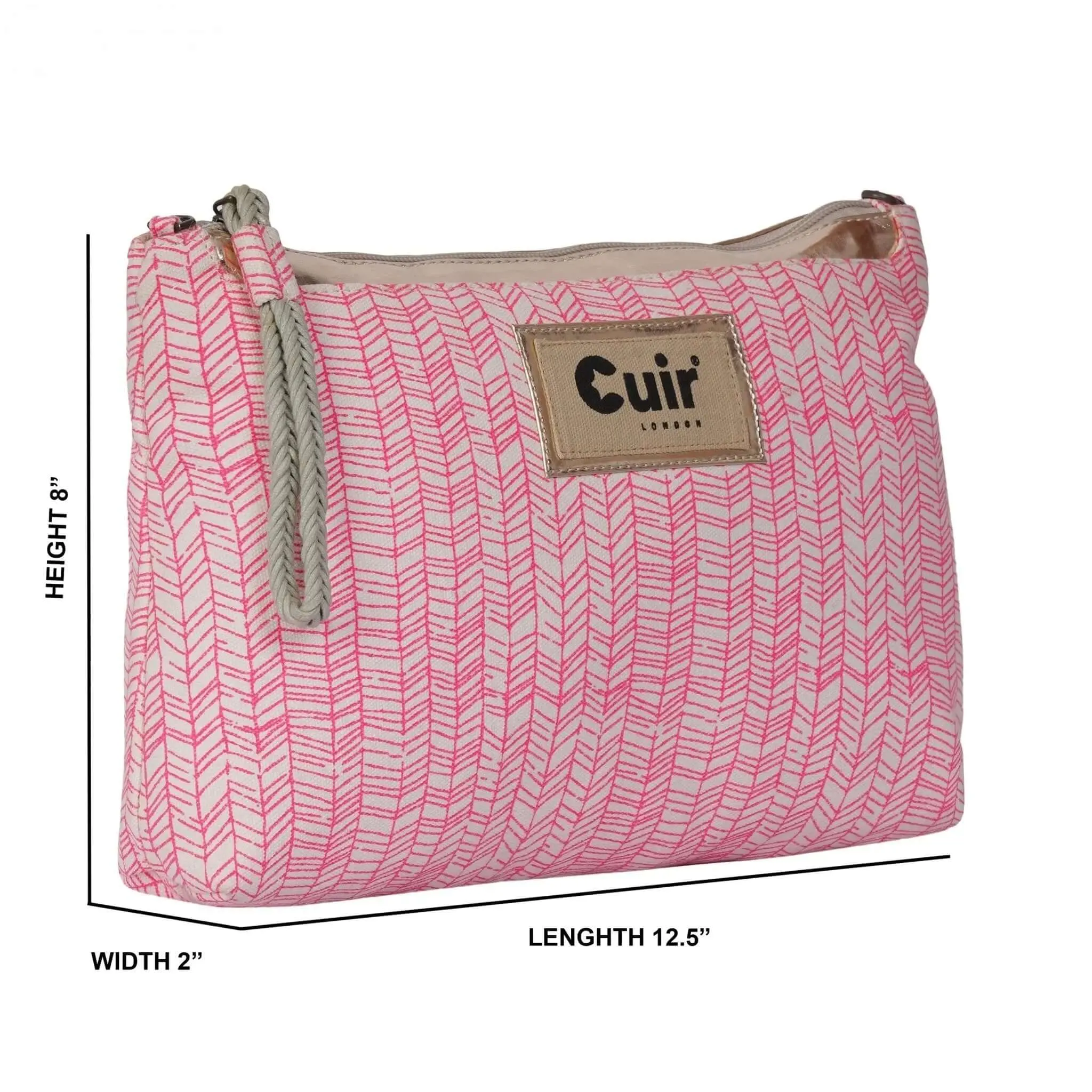 Elegant "Bamboo" Clutch Bag for Women: Chic and Eco-Friendly (100% Cotton, 12.5 L x 2 W x 8 H Inch)