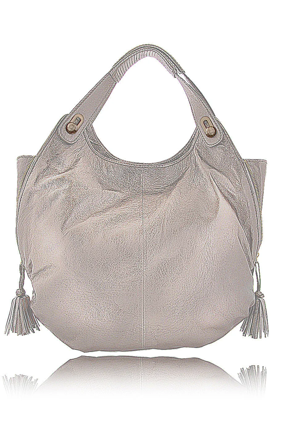 ELLIOTT LUCCA OLIVA Pyrite Metallic Tote