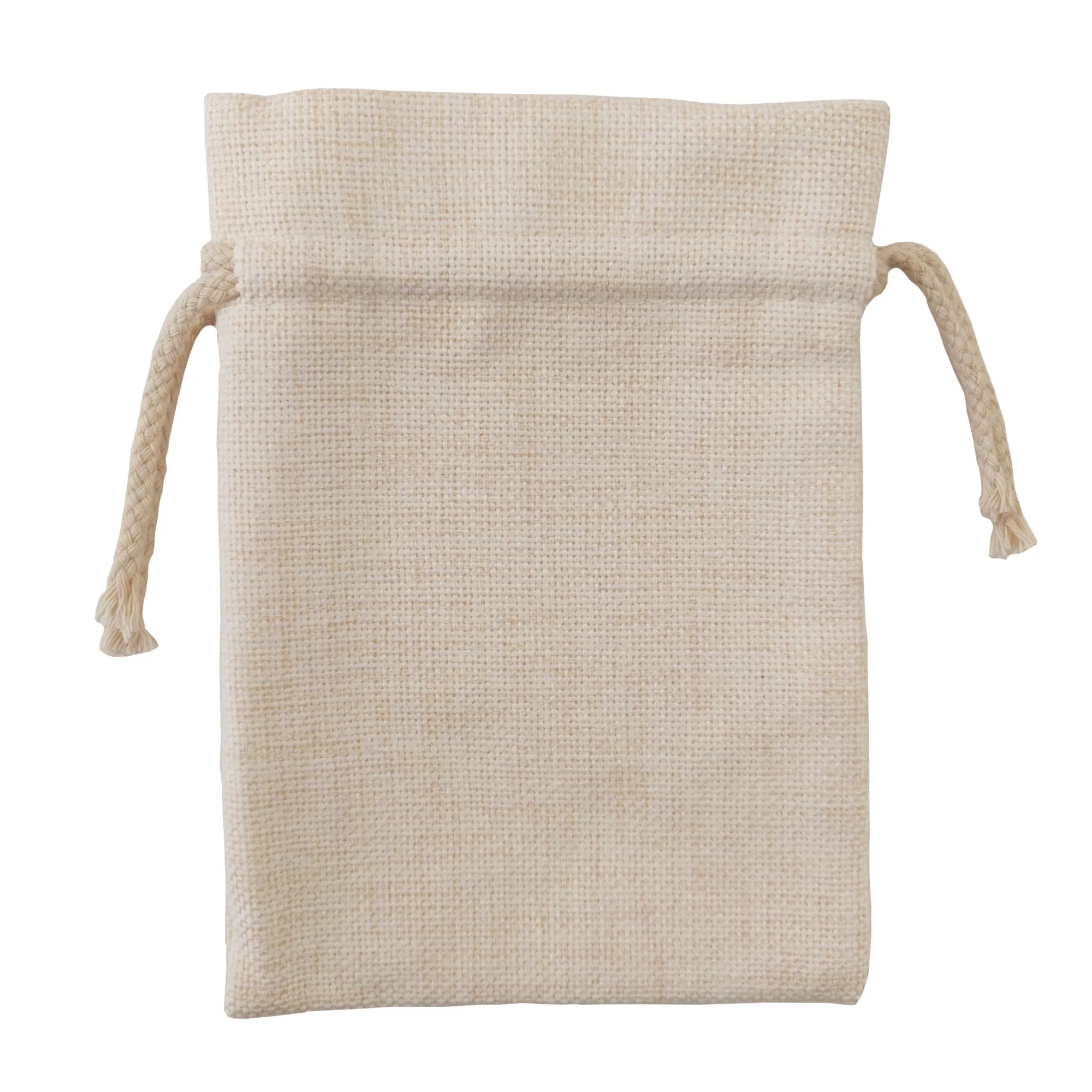 FULL CARTON - 100 x DOUBLE DRAWSTRING Bags - Thick Linen - 12cm x 15cm