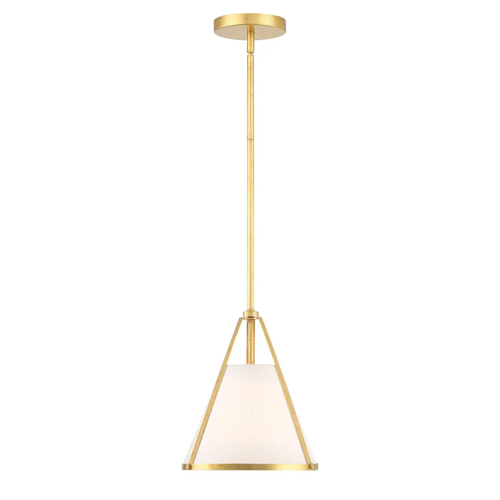 Fulton 1 Light Antique Gold Pendant