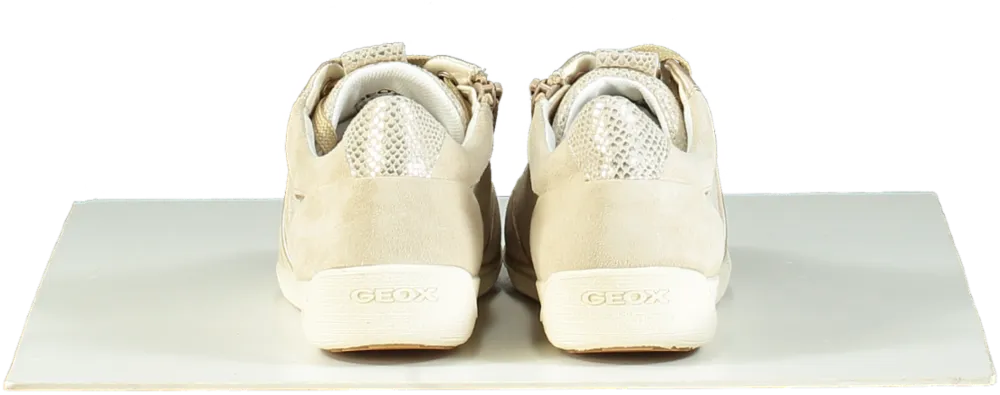 Geox Beige / Gold Lightweight Mira Trainers EU 36 UK 3