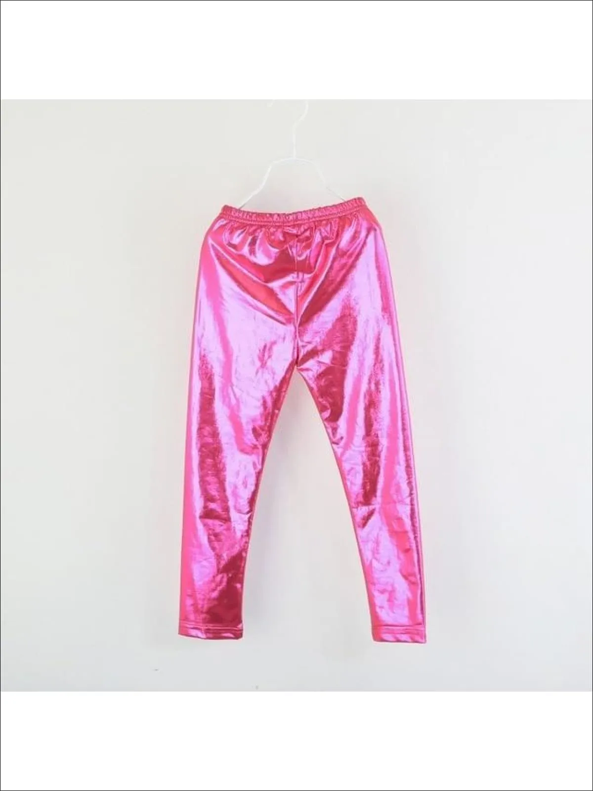 Girls Shiny Metallic Leggings ( 4 Color Options)