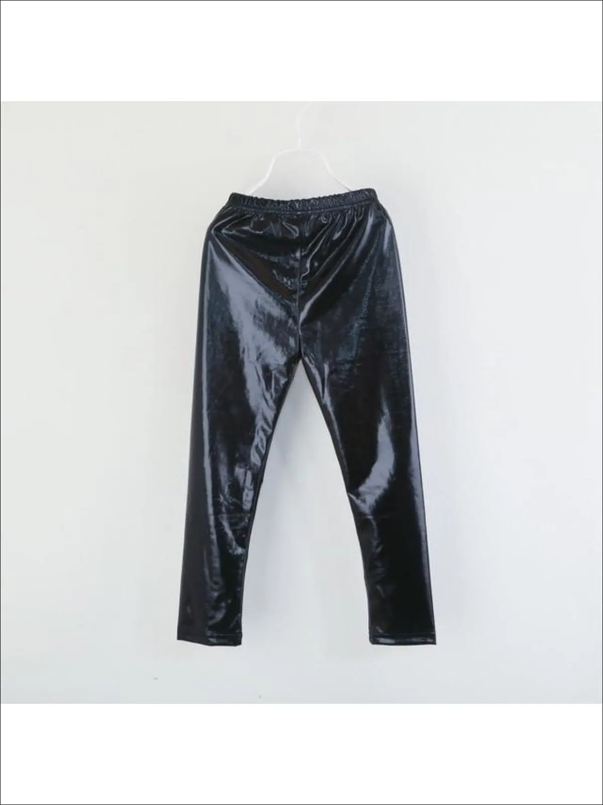 Girls Shiny Metallic Leggings ( 4 Color Options)