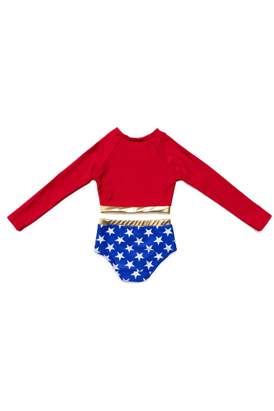 Great Pretenders 2 Piece Superhero Swimsuit - Wonder Girl