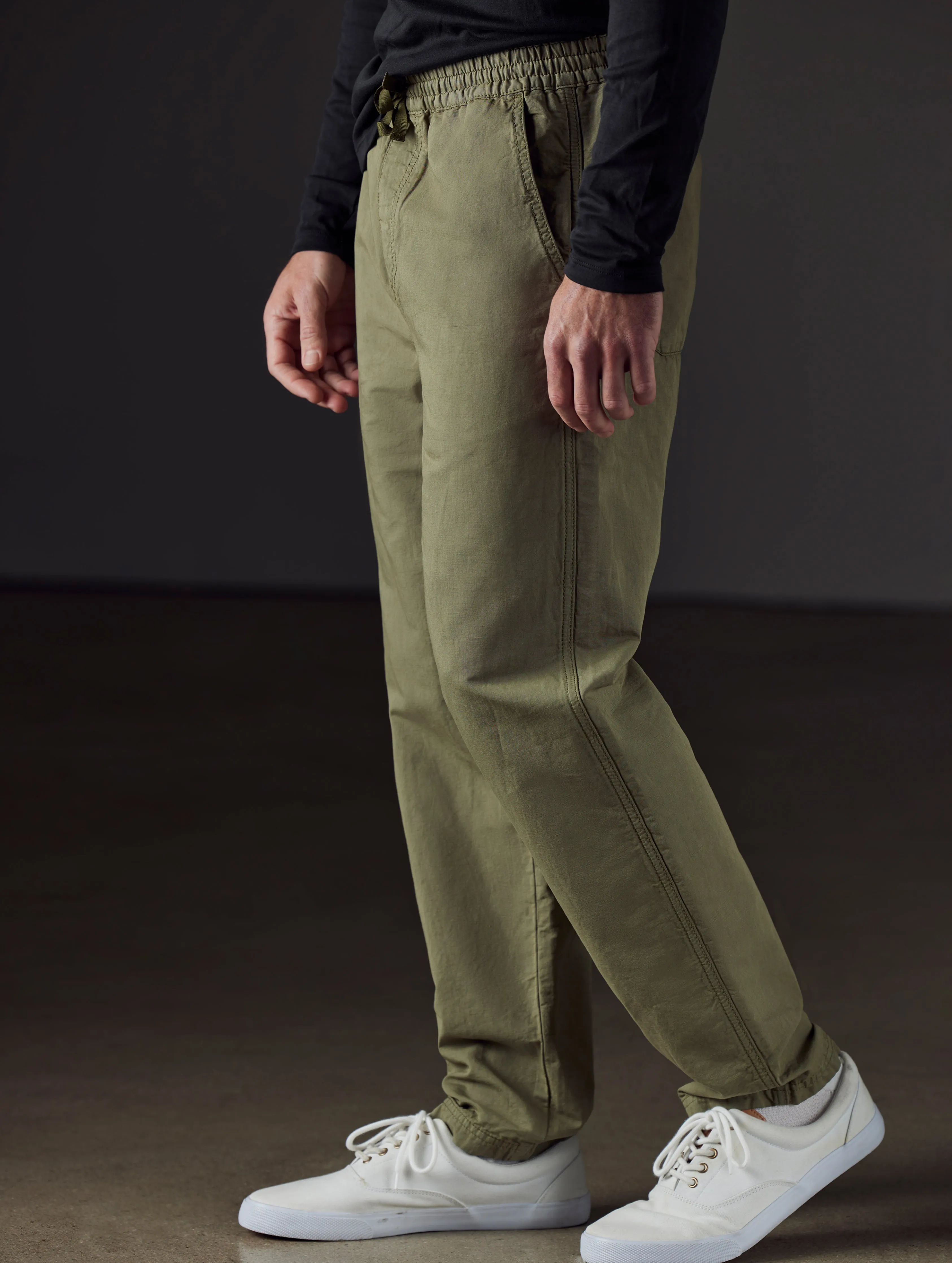 Highland Drawstring Pant - Fern Green