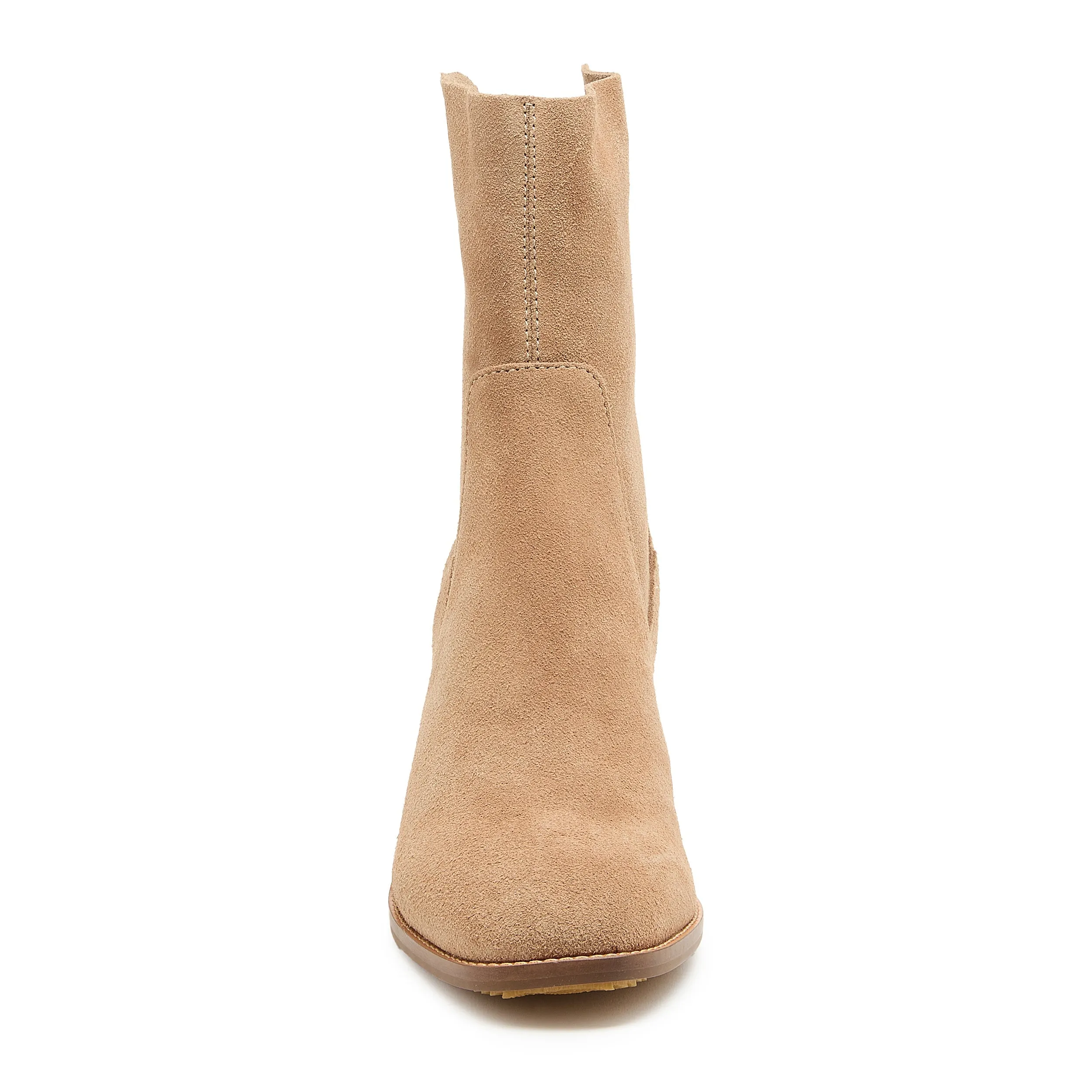 Island Almond Suede Wide Width Booties