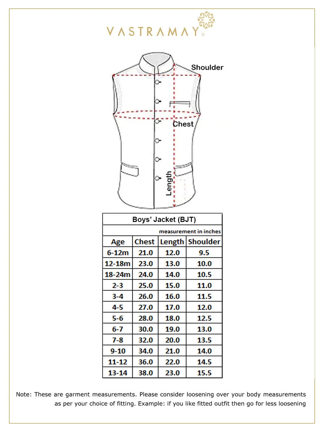 Jashvi Boys Gold Cotton Silk Blend Nehru Jacket