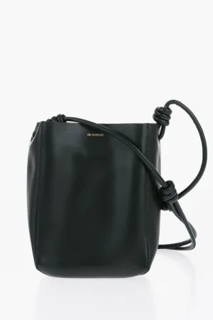 Jil Sander Leather GIRO Crossbody Bag with Adjustable Shoulder Strap