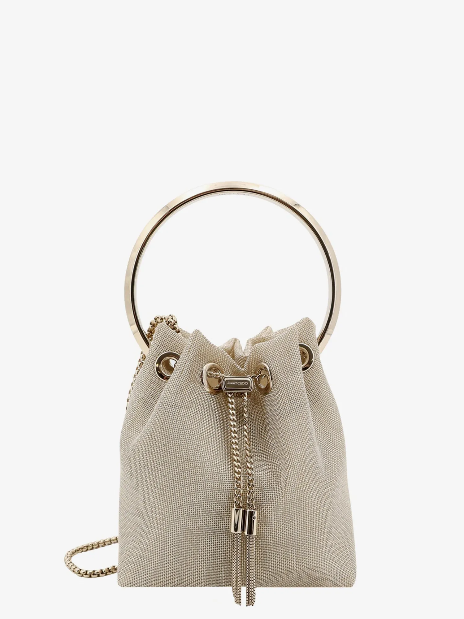 Jimmy Choo Women Jimmy Choo Gold Bucket Bags