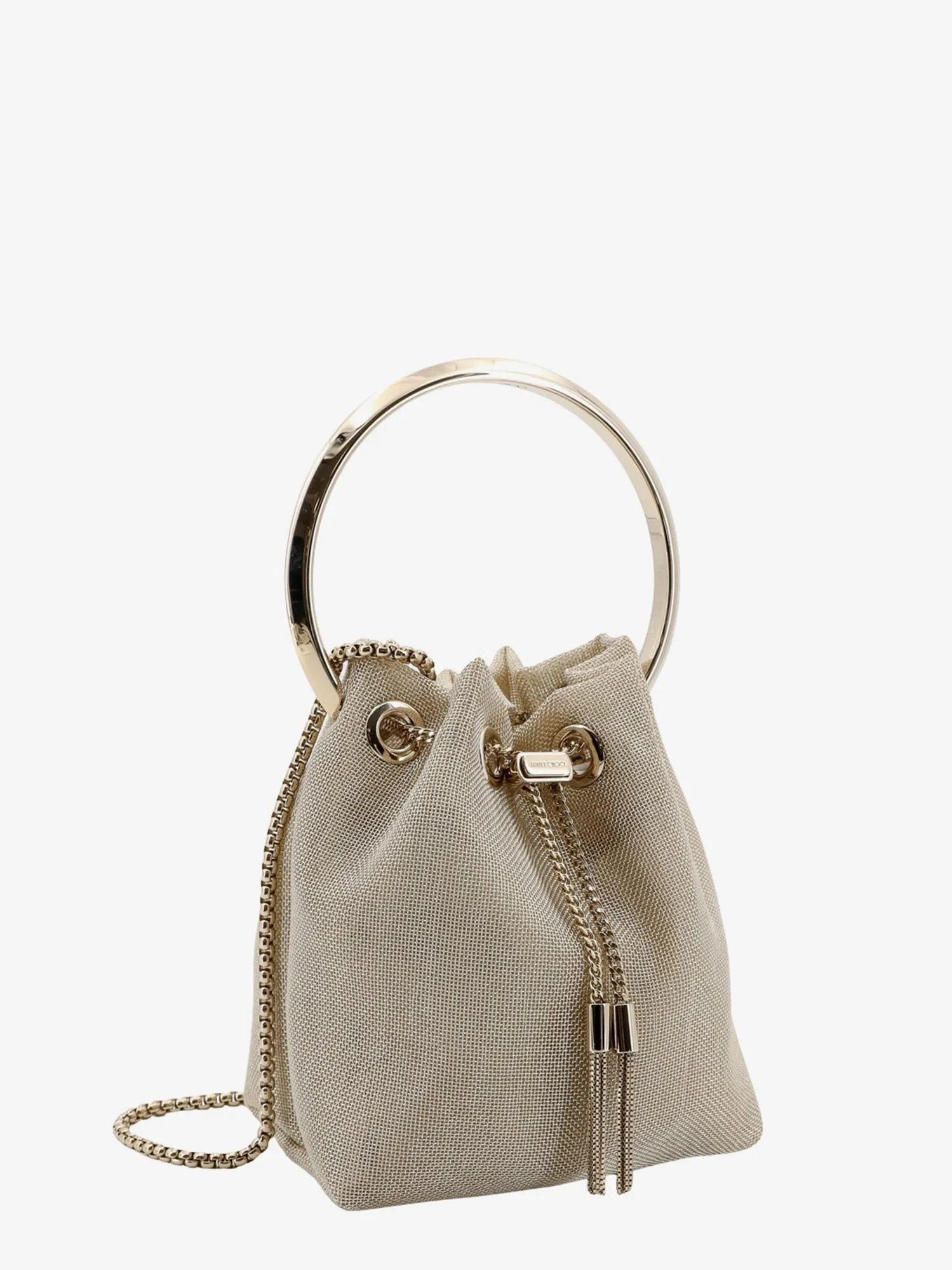 Jimmy Choo Women Jimmy Choo Gold Bucket Bags