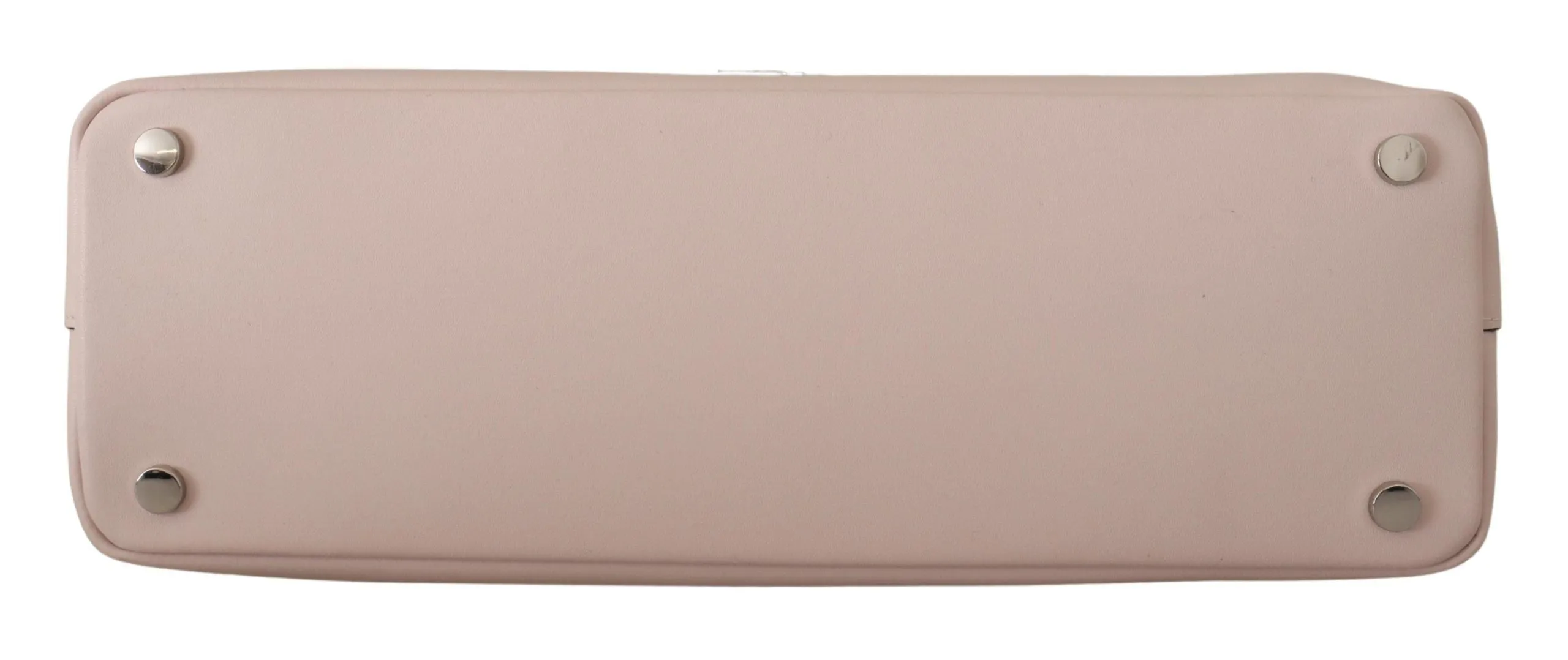 Karl Lagerfeld Elegant Mauve Chalk Leather Shoulder Bag