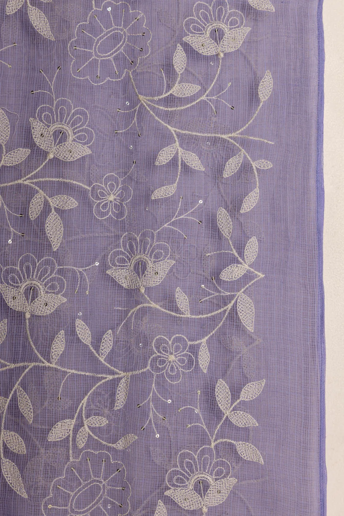 Lavender Embroidered Dupatta