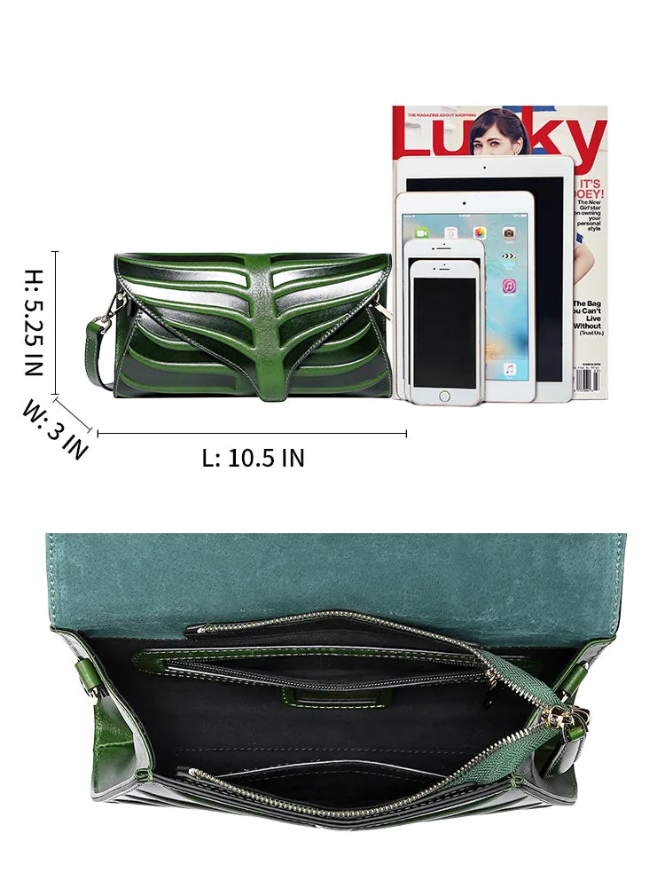 Leaf Clutch Crossbody Bags