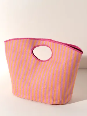 Lolita Pink and Orange Stripe Tote