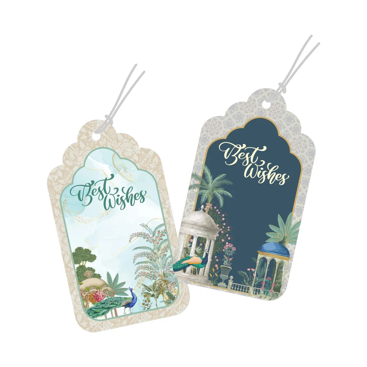 Luxe Personalised Gift Tags - Regal Feathers