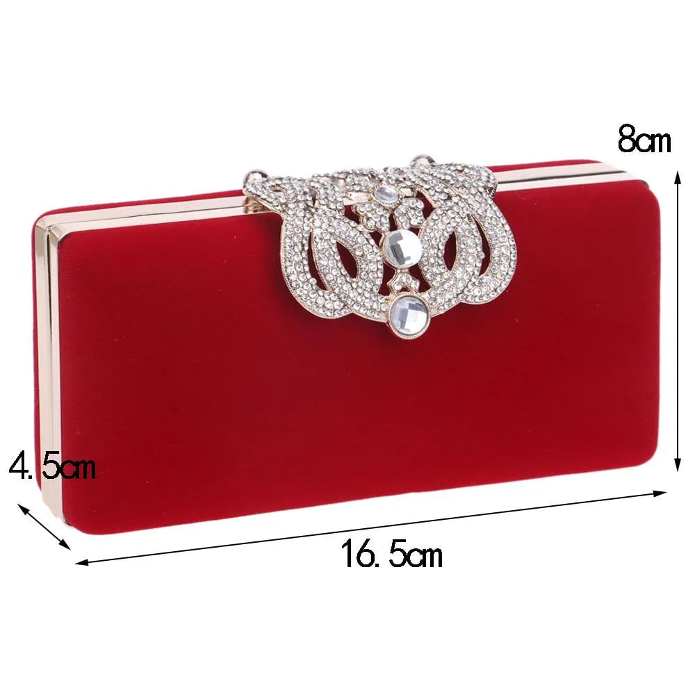 Luxy Moon Clutch Bags for Weddings Crown Snap