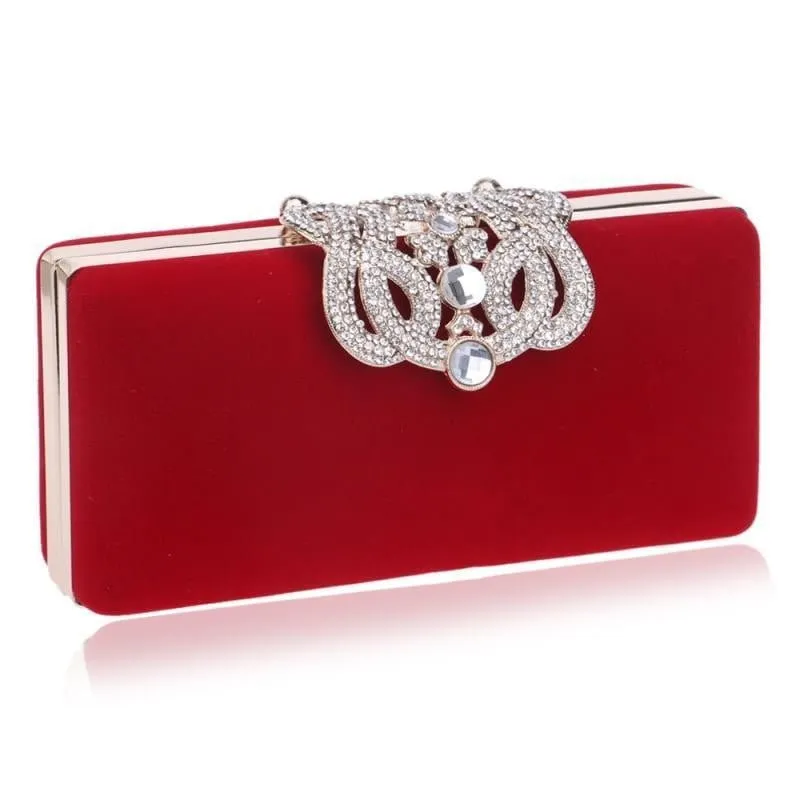 Luxy Moon Clutch Bags for Weddings Crown Snap