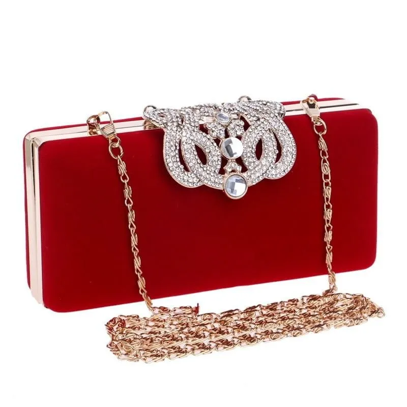 Luxy Moon Clutch Bags for Weddings Crown Snap